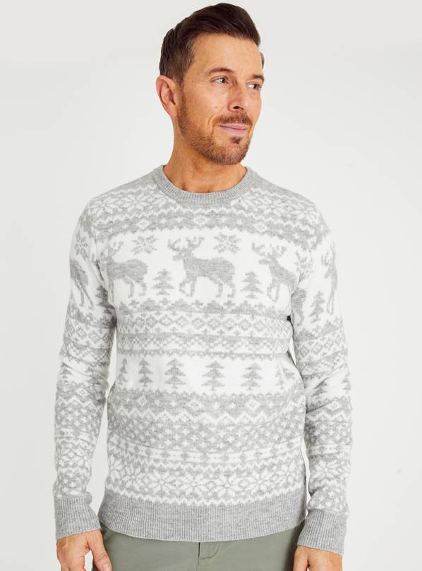 Grey christmas shop jumper mens