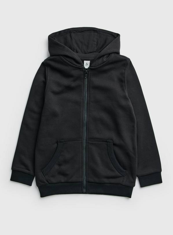 Black Zip Through Hoodie 13 years