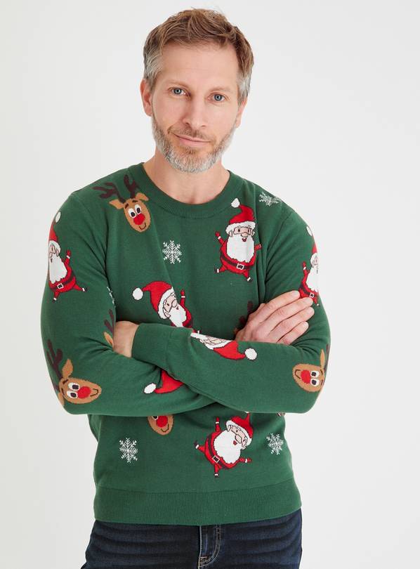 Green sales christmas jumpers