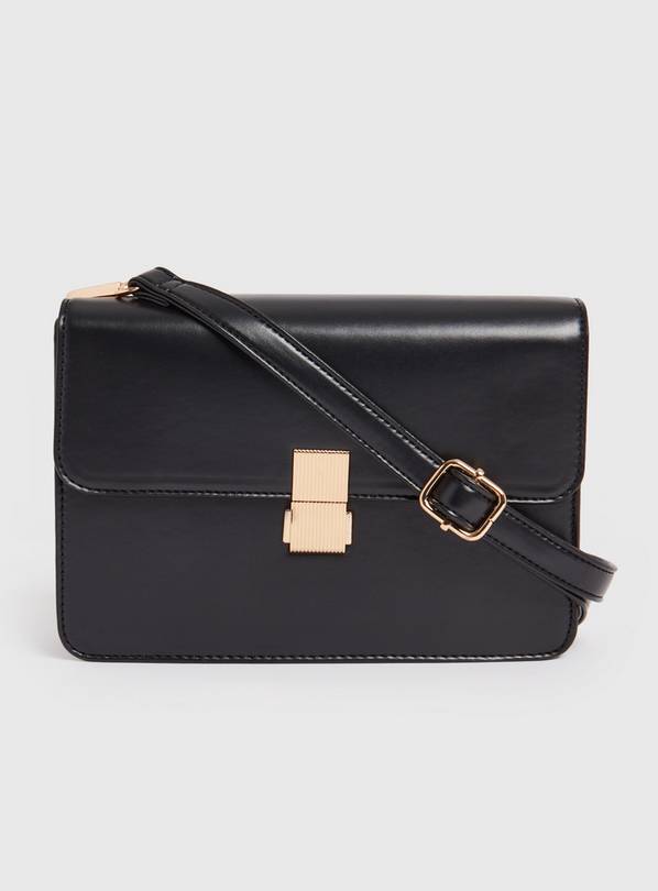 Buy Black Satchel Cross Body Bag One Size Bags Tu