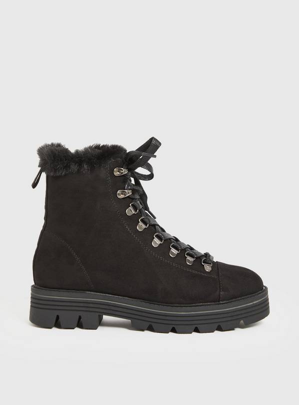 Hiker boots cheap with fur