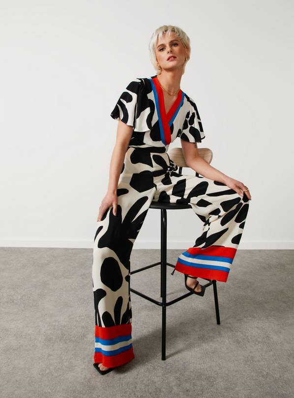 For All The Love Border Printed Wrap Front Coord Top 12