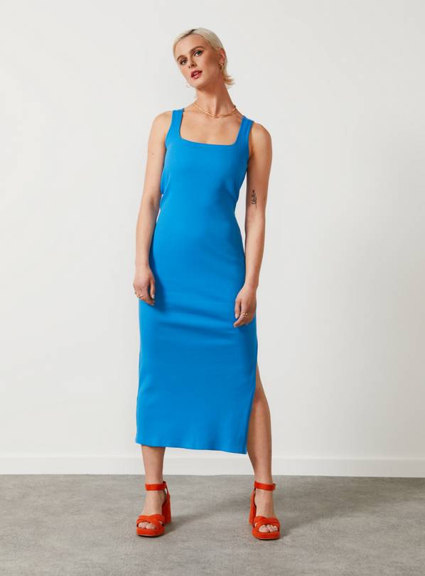 For All The Love Cotton Square Neck Midi Dress - 14