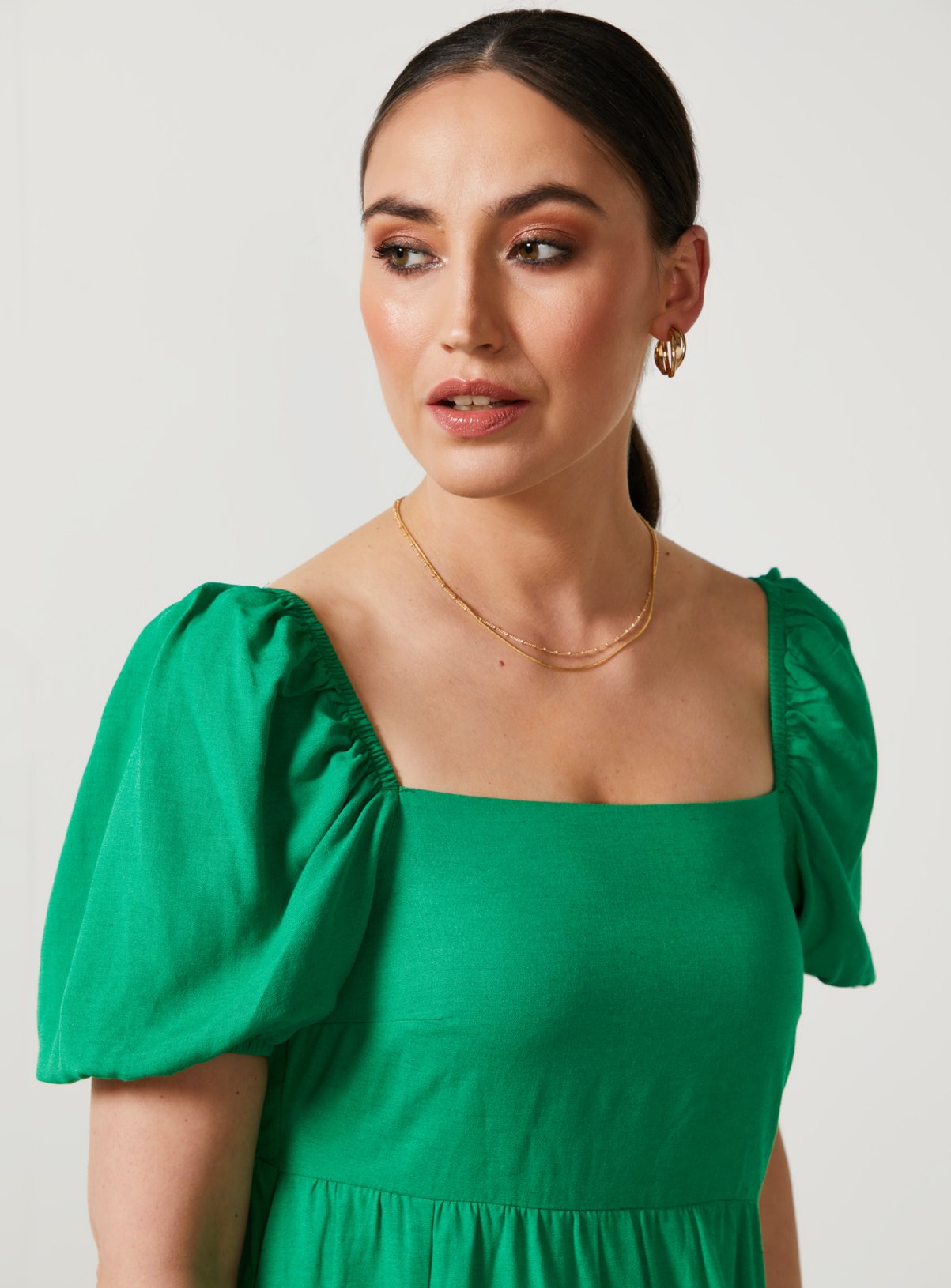 For All The Love Linen Midi Dress 8 - Image 2 thumbnail
