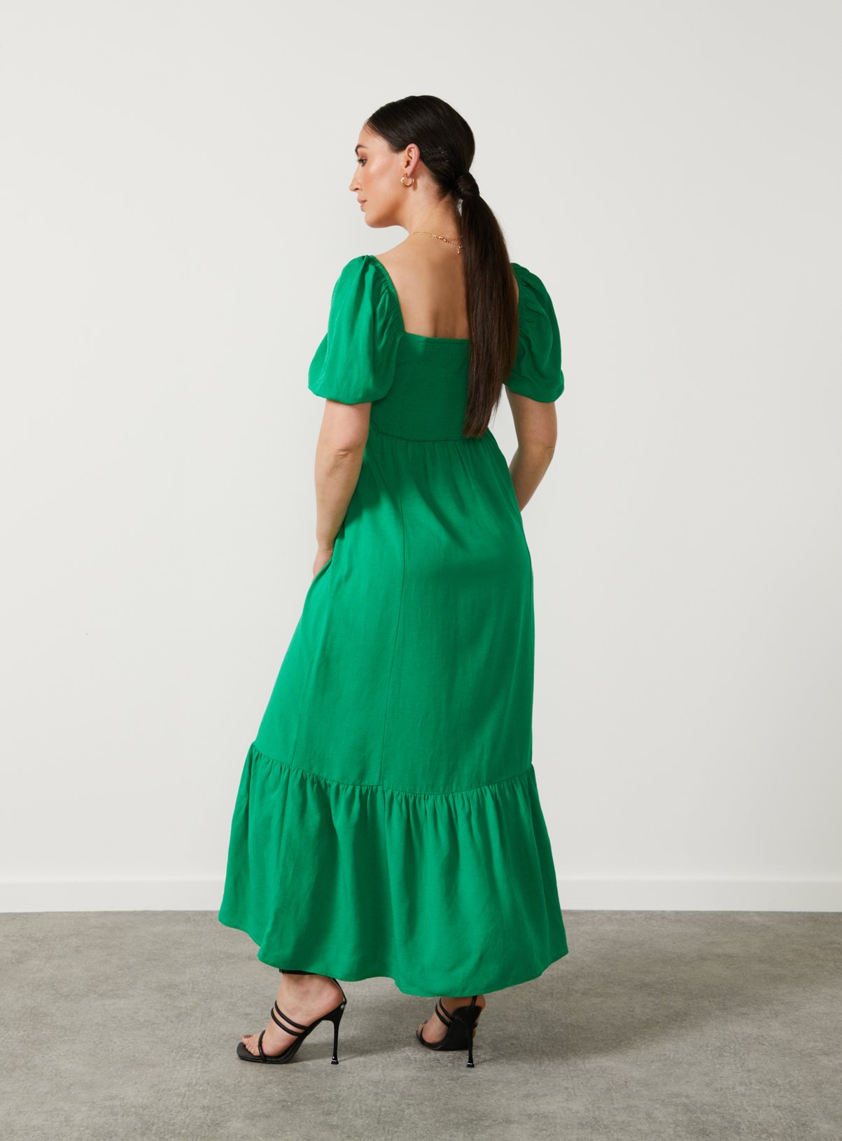 For All The Love Linen Midi Dress 8 - Image 3 thumbnail
