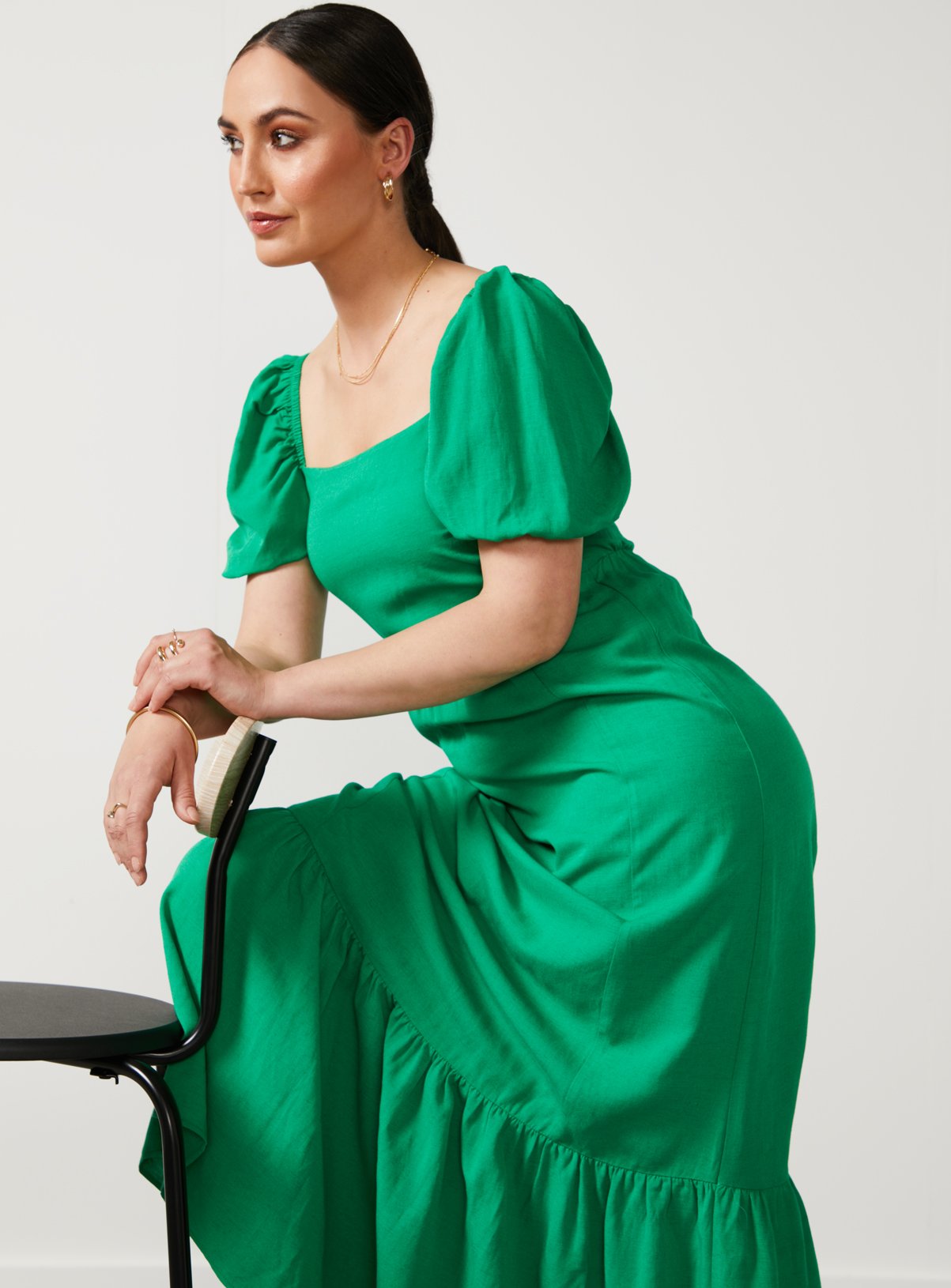 For All The Love Linen Midi Dress 8 - Image 4 thumbnail