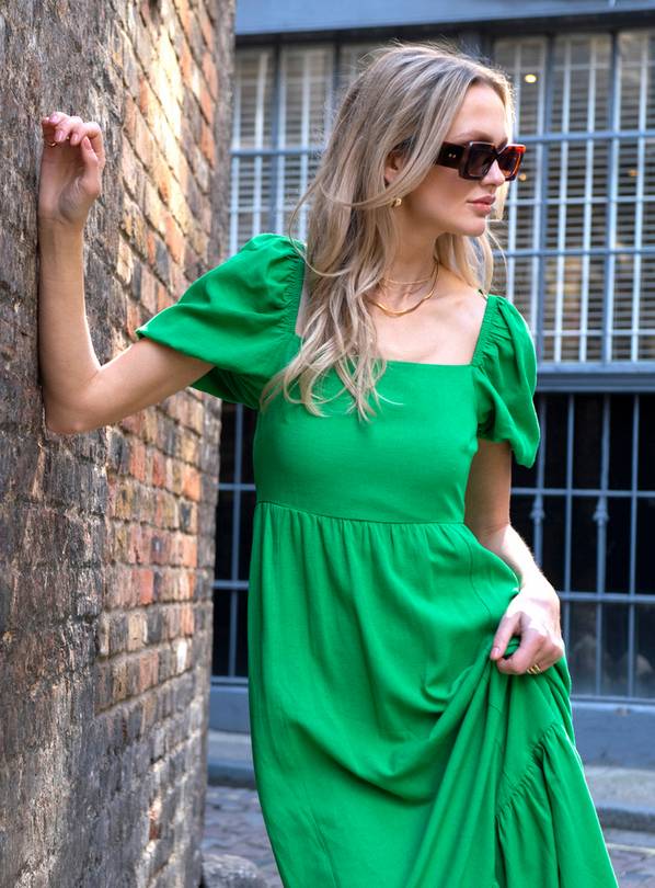 Buy For All The Love Linen Midi Dress - 14 | Dresses | Argos