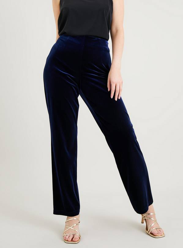 Petite velvet outlet trousers