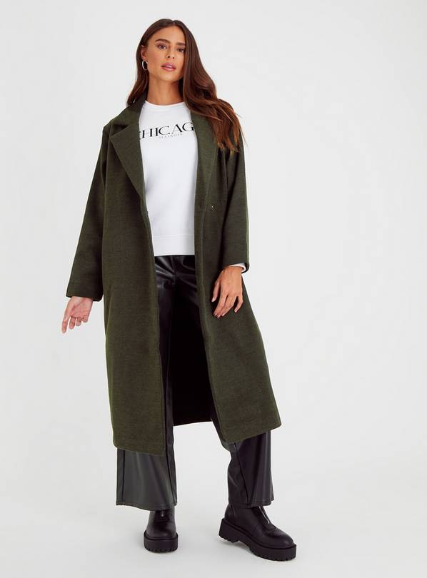 Green Unlined Long Tailored Coat 24