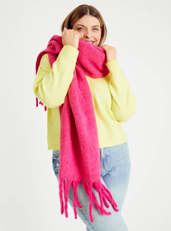 bright pink scarves