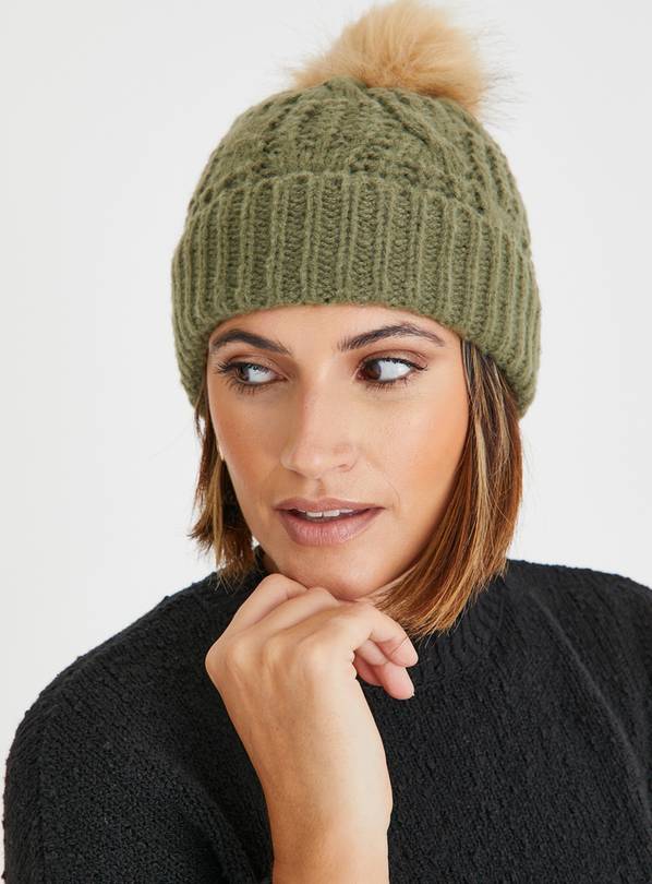 Khaki sales wooly hat