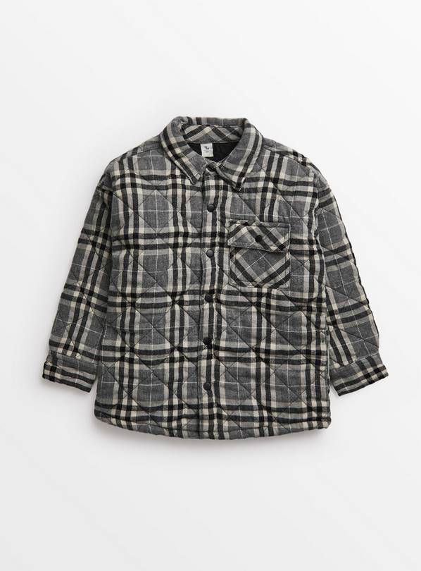 Mono Check Quilted Shacket 8 years