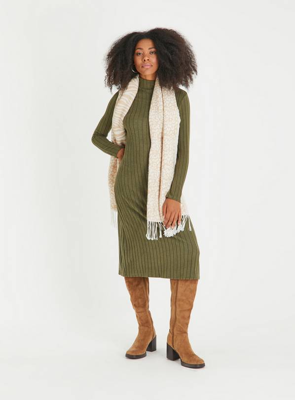 Khaki hotsell jumper dress