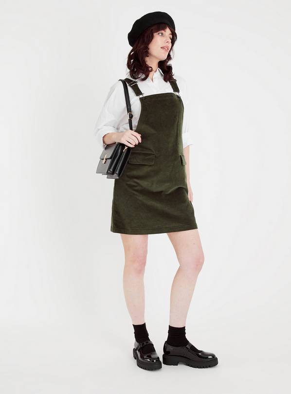 Overall dress sale olive green