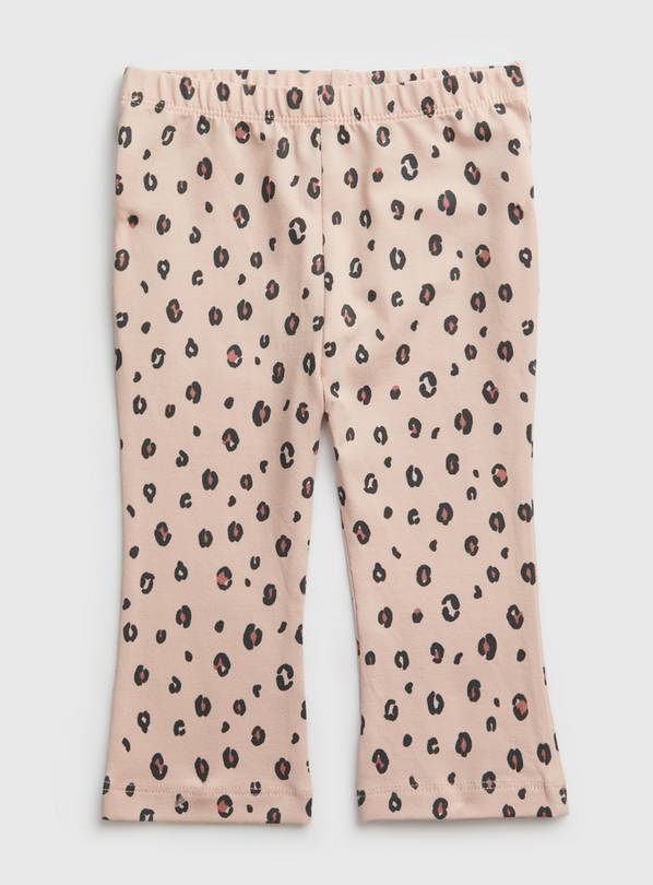 Buy Pink Animal Print Flared Leggings 1218 months Trousers and