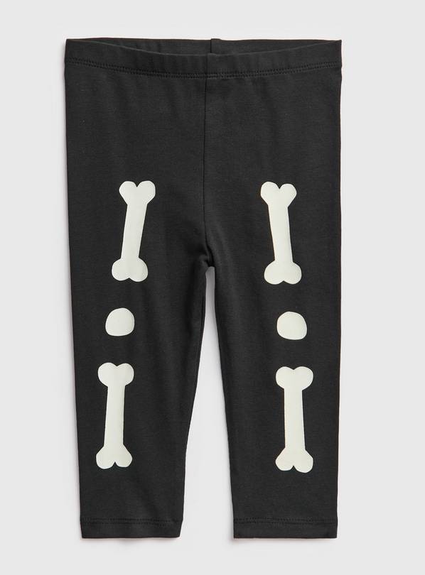 Black skeleton clearance leggings