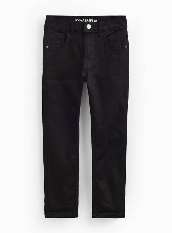 Black Denim Straight Leg Jeans 3 years