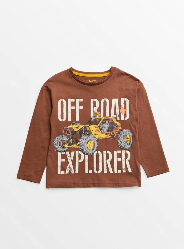 Brown Off Road Explorer T-Shirt 4 years