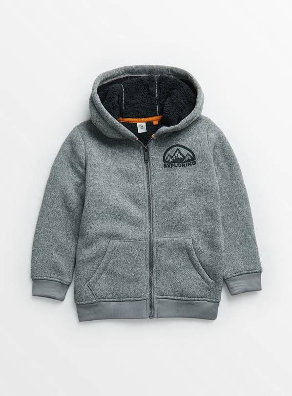 Boys borg lined outlet hoodie