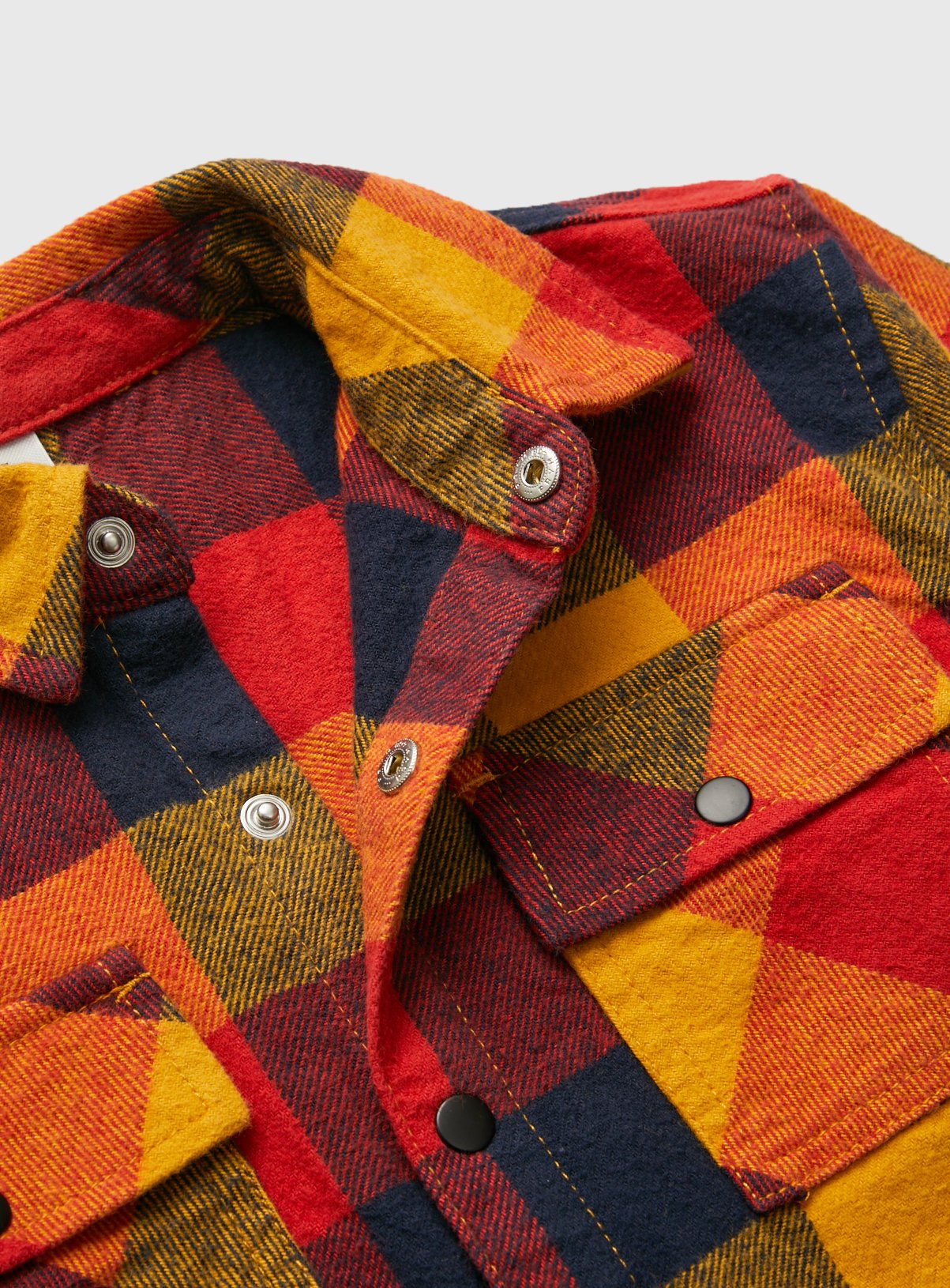 Buy Orange, Navy, Red  Green Check Shacket 3 years | T-shirts and shirts |  Argos