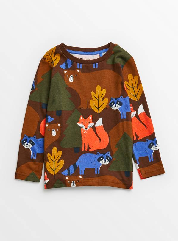 Brown Forest Animal T-Shirt 1.5-2 years