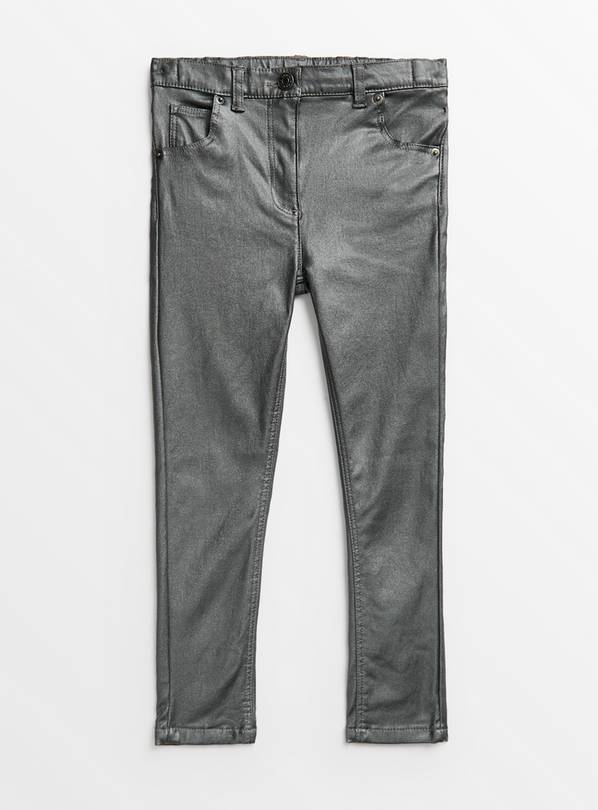 Silver Coated Skinny Jeans 9 years