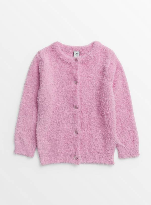 Lilac Sparkly Fluffy Cardigan 1-1.5 years