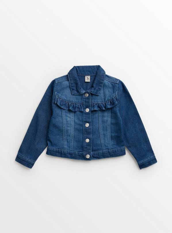 Blue denim store jacket for girls