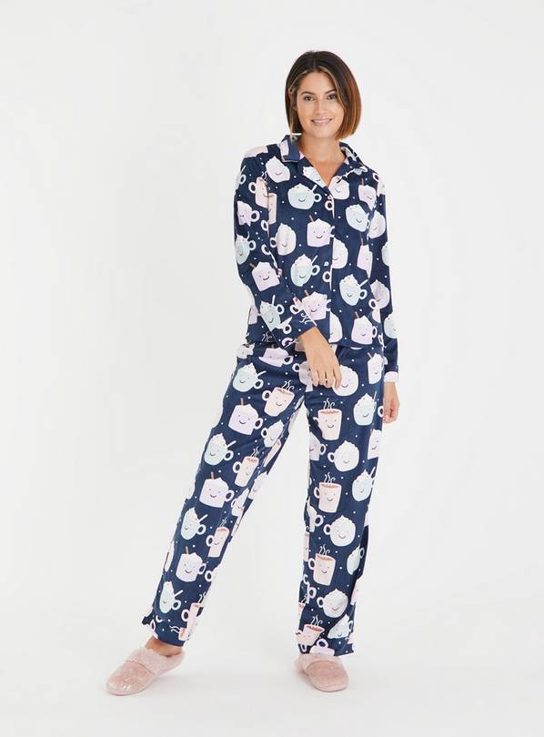 Buy Women s Christmas Mini Me Navy Hot Chocolate Pyjamas 18 Tu