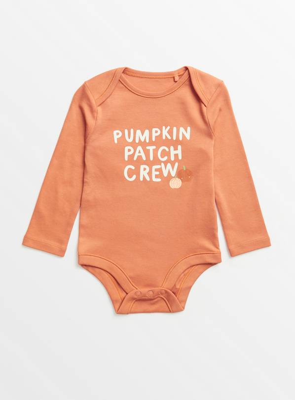 Orange Pumpkin Patch Bodysuit 9-12 months