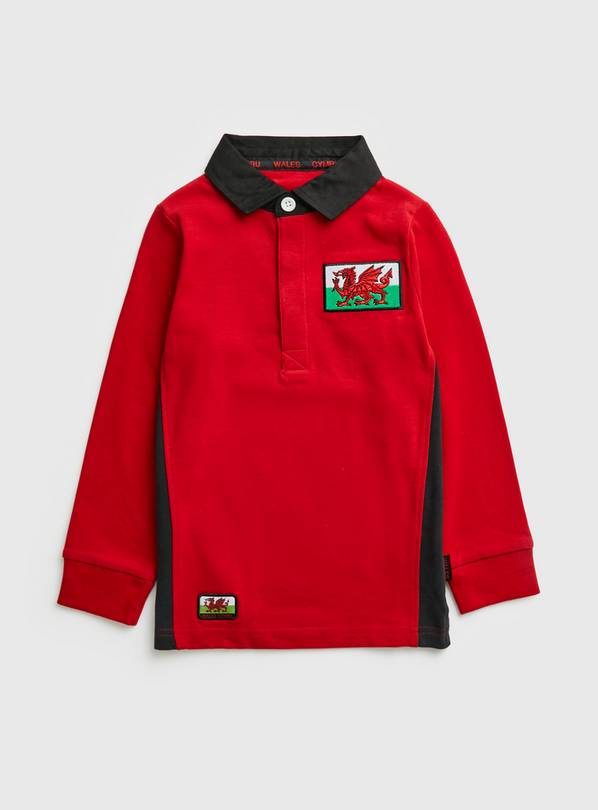 Wales Rugby Red Polo Shirt 10 years