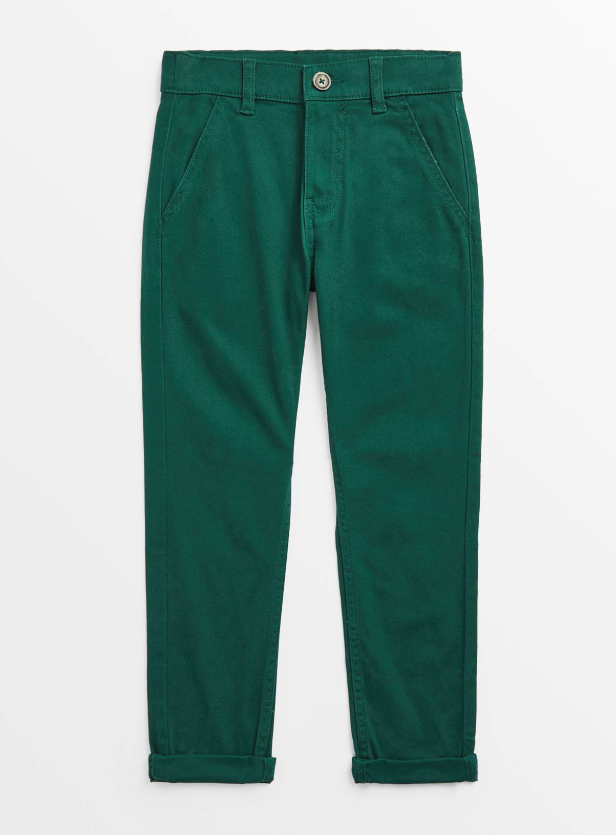 Green Chino Trousers  7 years - Image 1