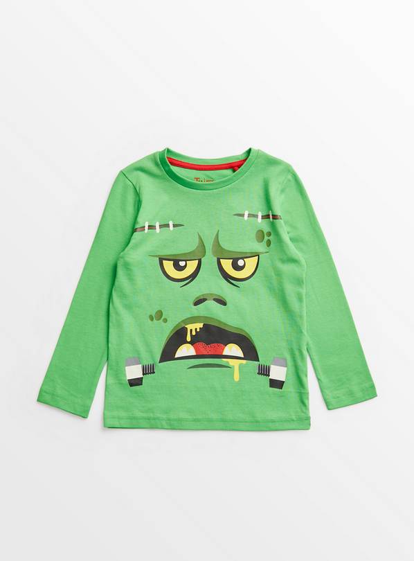 Green Halloween Monster T-Shirt 7 years