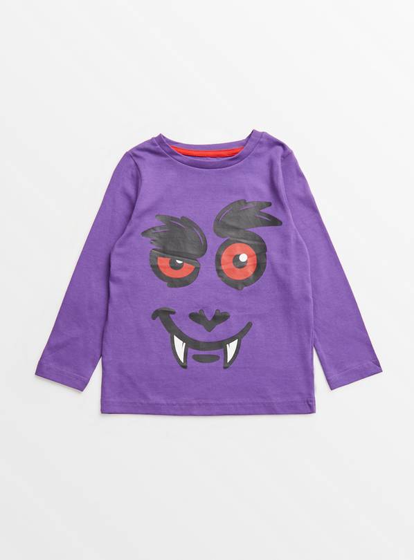 Purple Halloween Vampire T-Shirt 4 years
