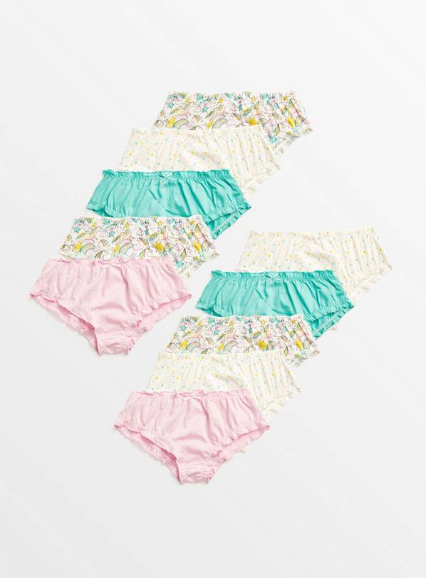 George Size 4T Girls Toddler Underwear 100% Cotton Briefs With