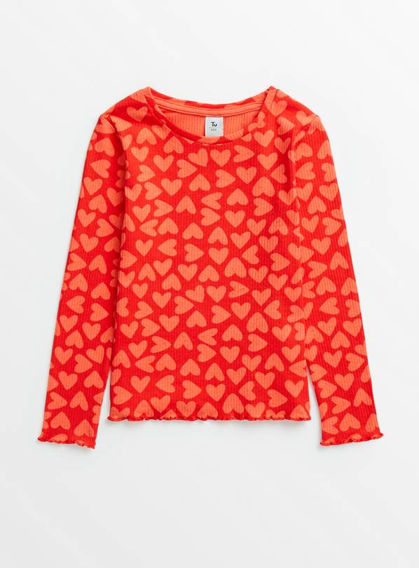 Red Heart Long Sleeve Top 1.5-2 years