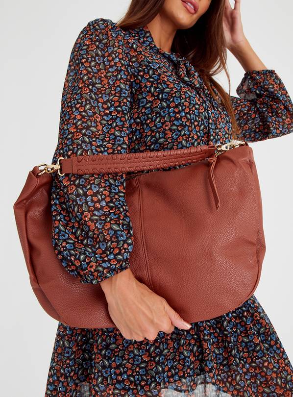 Tan discount slouch bag