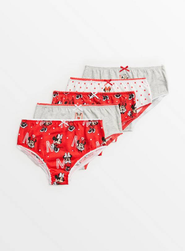 Disney Minnie Mouse Character Print Short Knickers 2 Pack, Lingerie