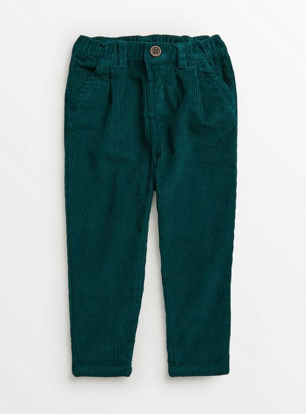 Buy Teal Corduroy Trousers 3-4 years, Trousers and joggers