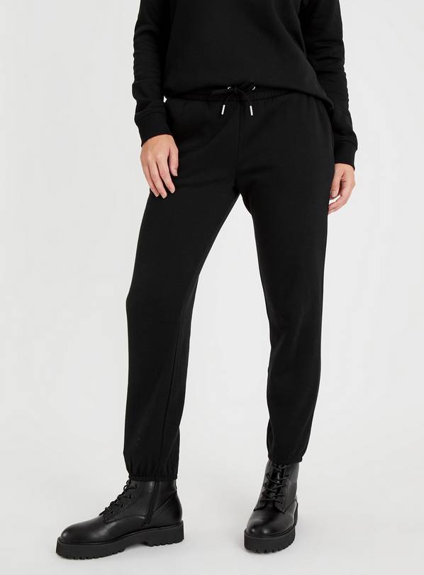 Buy Black Relaxed Fit Cotton Blend Cuffed Joggers from the Next UK