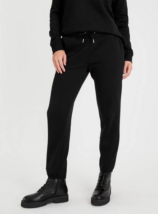 Black Coord Cuffed Joggers 24