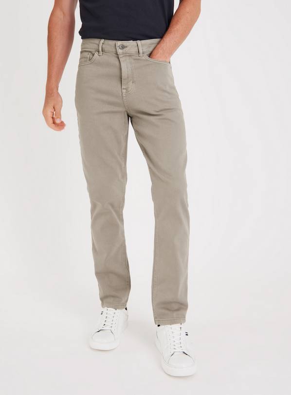 Athletic Fit - Light Khaki Jeans