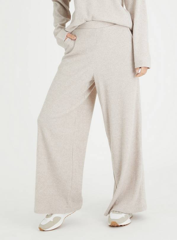 Ribbed best sale palazzo pants