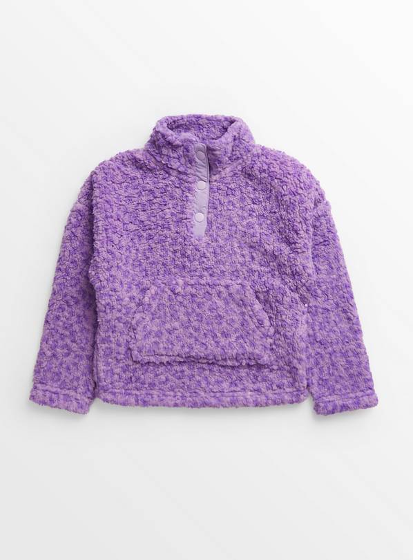 Purple Quarter Zip Fleece Jacket 9 years