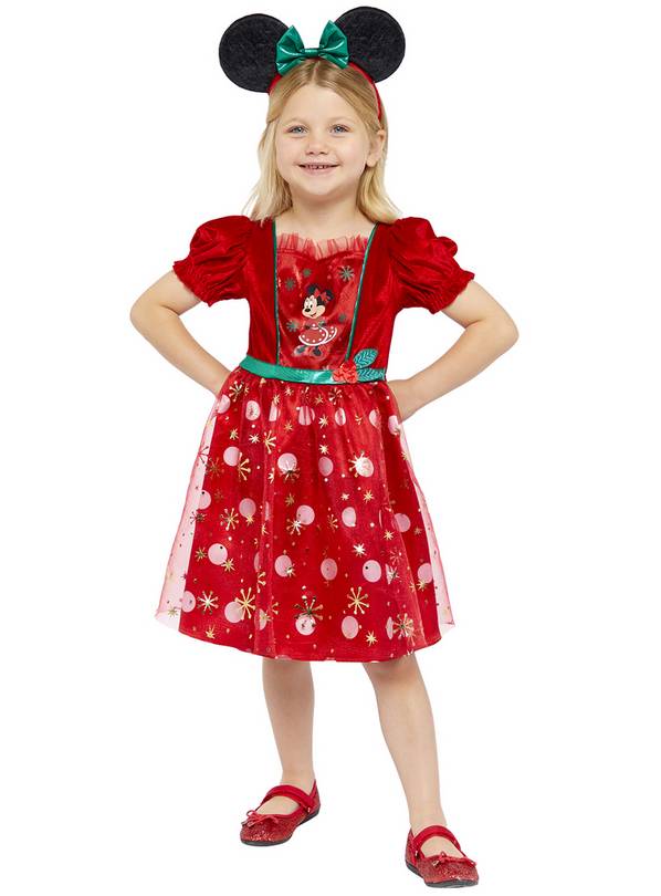 Buy Disney Minnie Mouse Red Dress & Ears Costume 1-2 years | Kids fancy ...