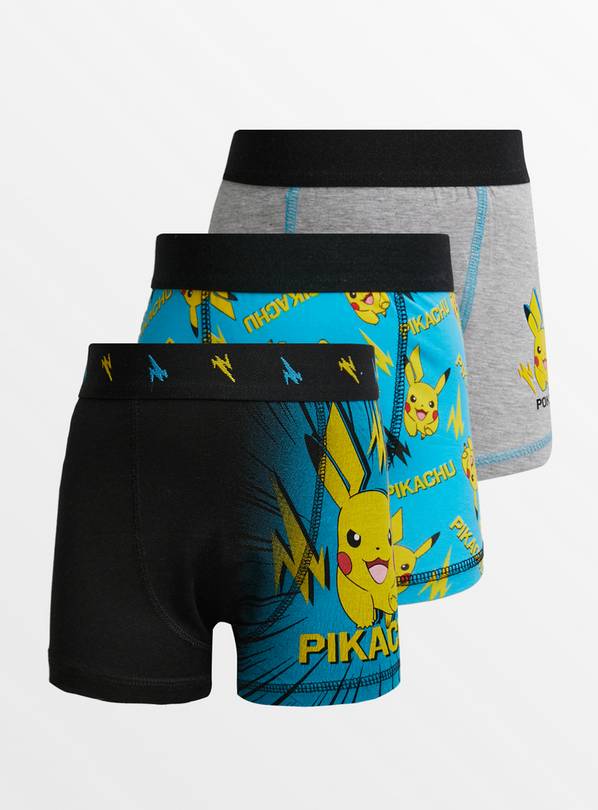 Buy Pokemon Trunks 3 Pack 8-9 years, Underwear and socks