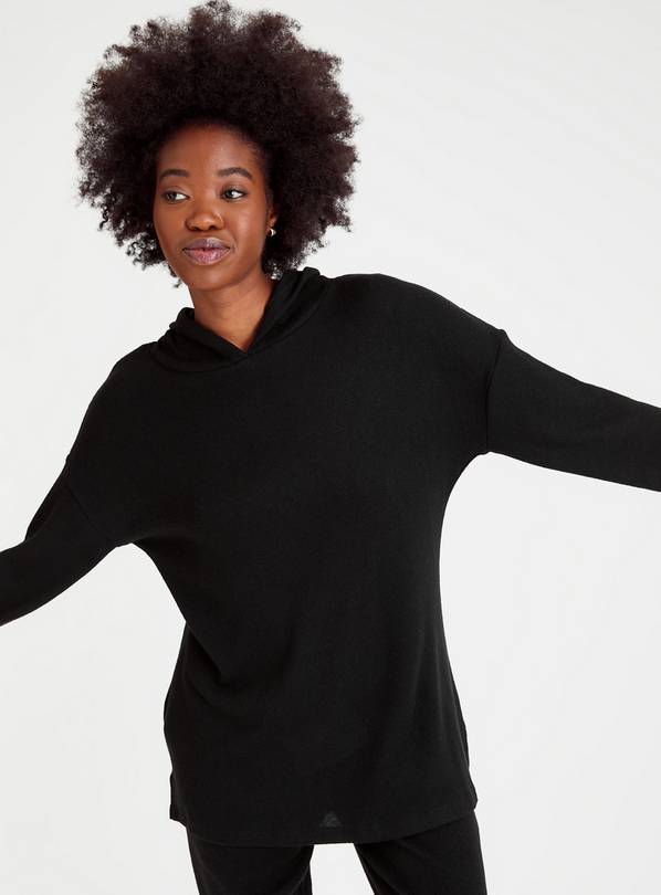 Buy Black Soft Touch Coord Hoodie 14 | Hoodies and sweatshirts | Argos