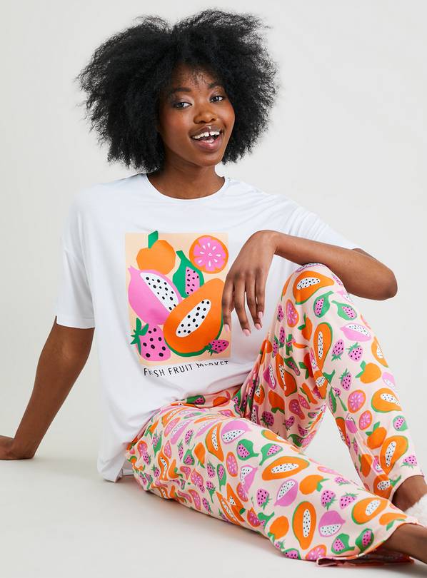 Orange Fruit Market Pyjamas - 16