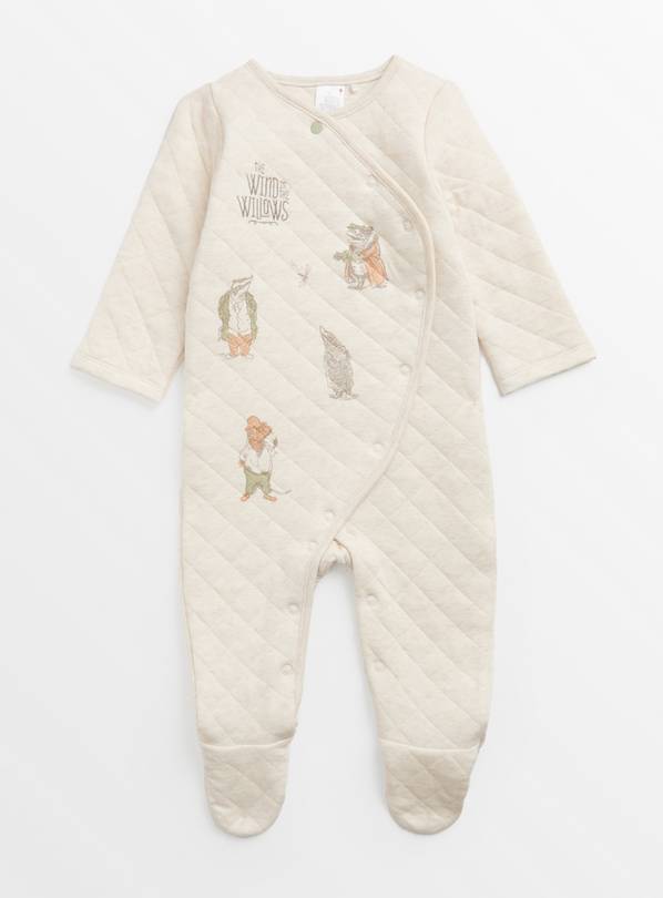 The Wind In The Willows Oatmeal Quilted Sleepsuit 6-9 months