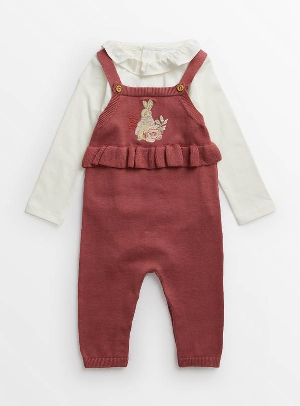 Peter Rabbit Knitted Dungarees Set Up to 3 mths